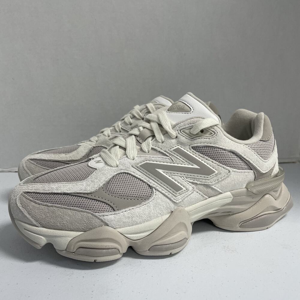 New Balance 9060 Grey Moonbeam U9060MM Size 8.5 Men Suede Chunky Sneaker Brown